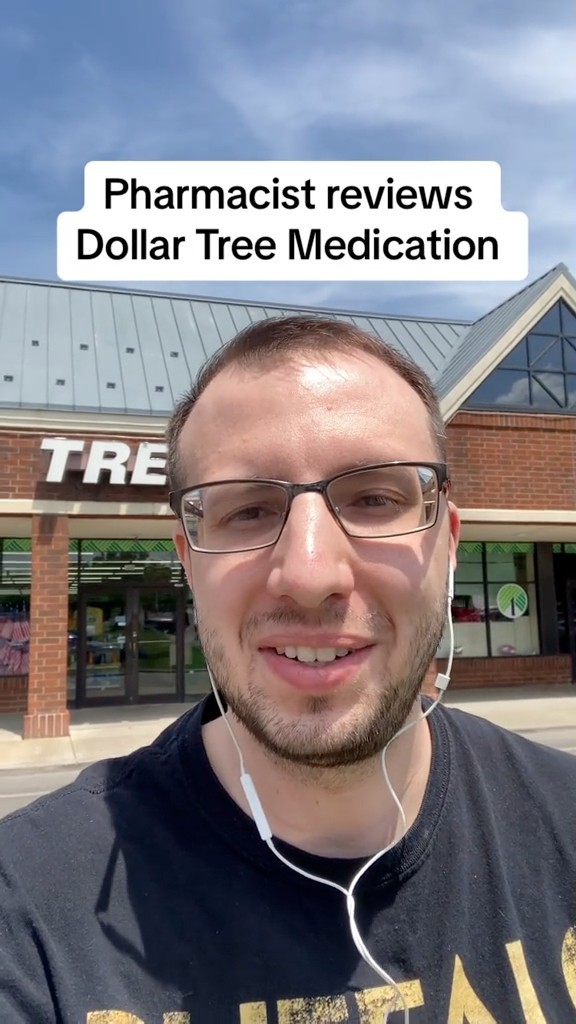 Grant Harting standing outside a Dollar Tree.