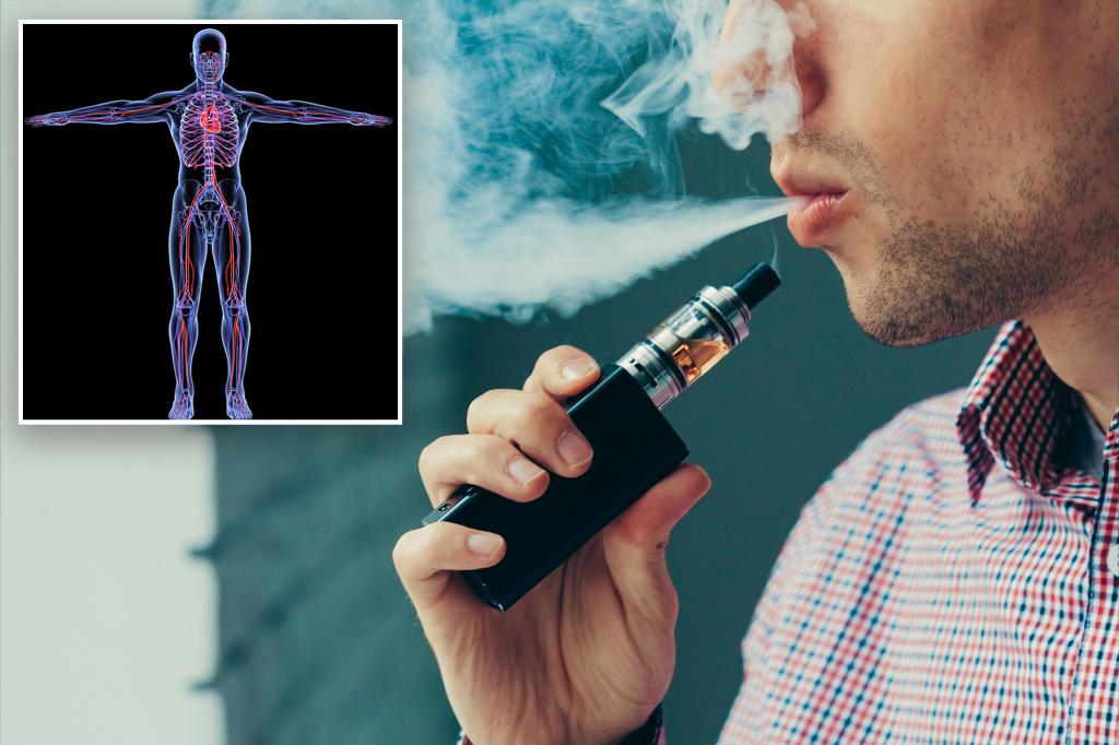 Vaping has 'immediate' negative effects on the body, study warns